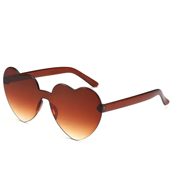 aeliks Accessories - Brown Ombre Heart Sunglasses